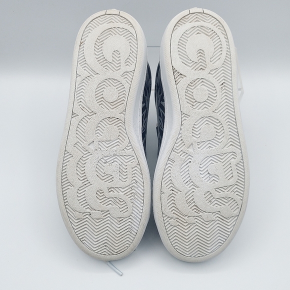 GOATS Leather Upper Sneakers Black Silver Flowers Women's Size 7.5 - Picture 7 of 10